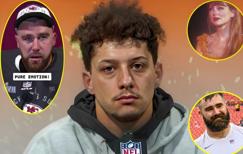 Jason Kelce, Taylor Swift, Travis Kelce and NFL fans shed tears and pray for Patrick Mahomes after heartbreaking announcement